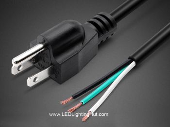 6 ft 3-Conductor AC Power Cord 