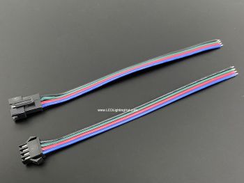  Locking 4-pin JST SM 20AWG Wire Female Male Quick Connector - A Pair