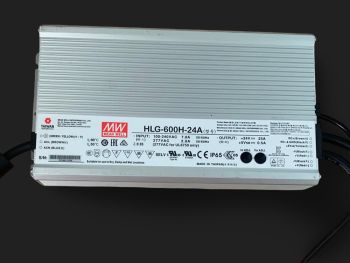 Meanwell 24V 25A 600W Waterproof Power Supply, HLG-600H-24A, IP65