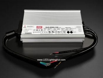 Meanwell 12V 40A 480W Waterproof Power Supply, HLG-600H-12A, IP65