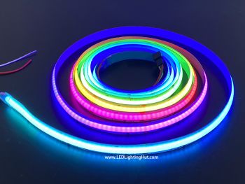 WS2811 Seamless Digital RGB COB LED Strip, 12/24V, 5m Reel